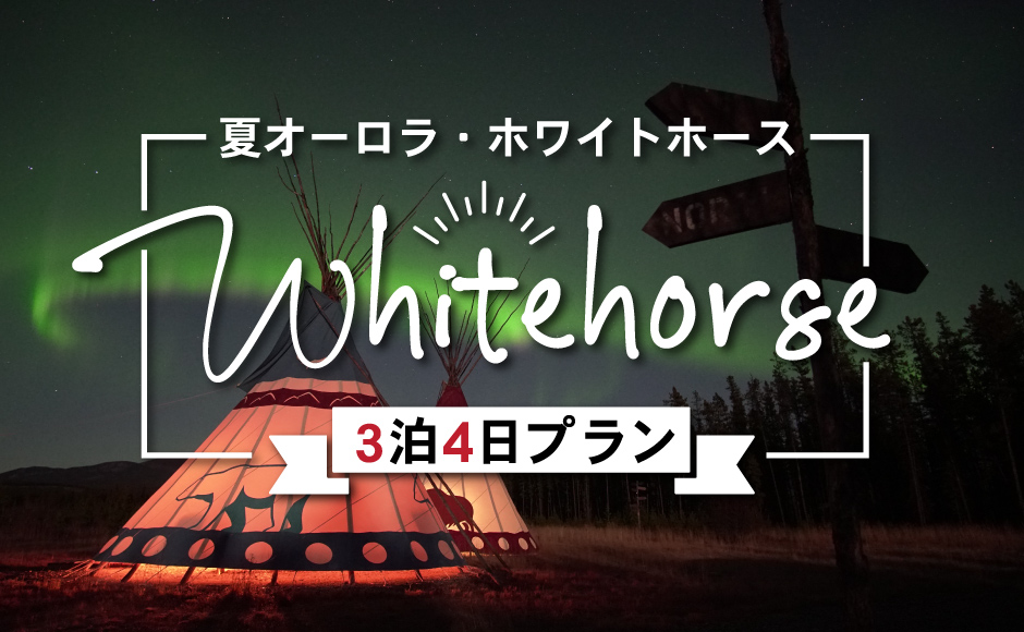   夏オーロラ ホワイトホース3泊4日 (8月~10月) ダイナミックな風景に輝くオーロラ！【オーロラ観賞、ホテル、送迎付き】 この時期は防寒具不要！（※2名1室料金）