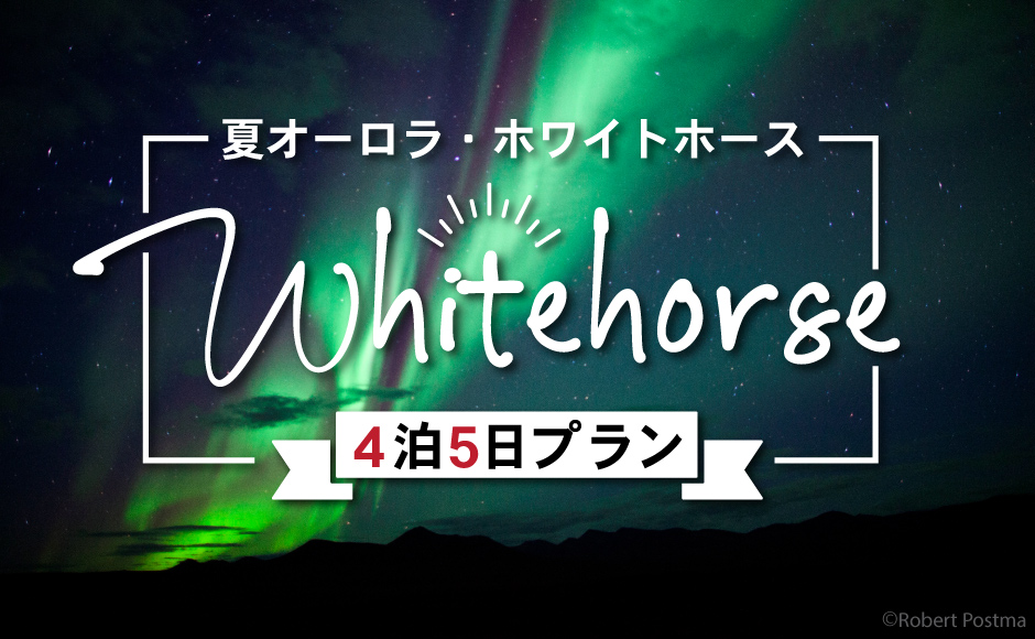   夏オーロラ ホワイトホース4泊5日 (8月~10月) ダイナミックな風景に輝くオーロラ！【オーロラ観賞、ホテル、送迎付き】 この時期は防寒具不要！（※2名1室料金）